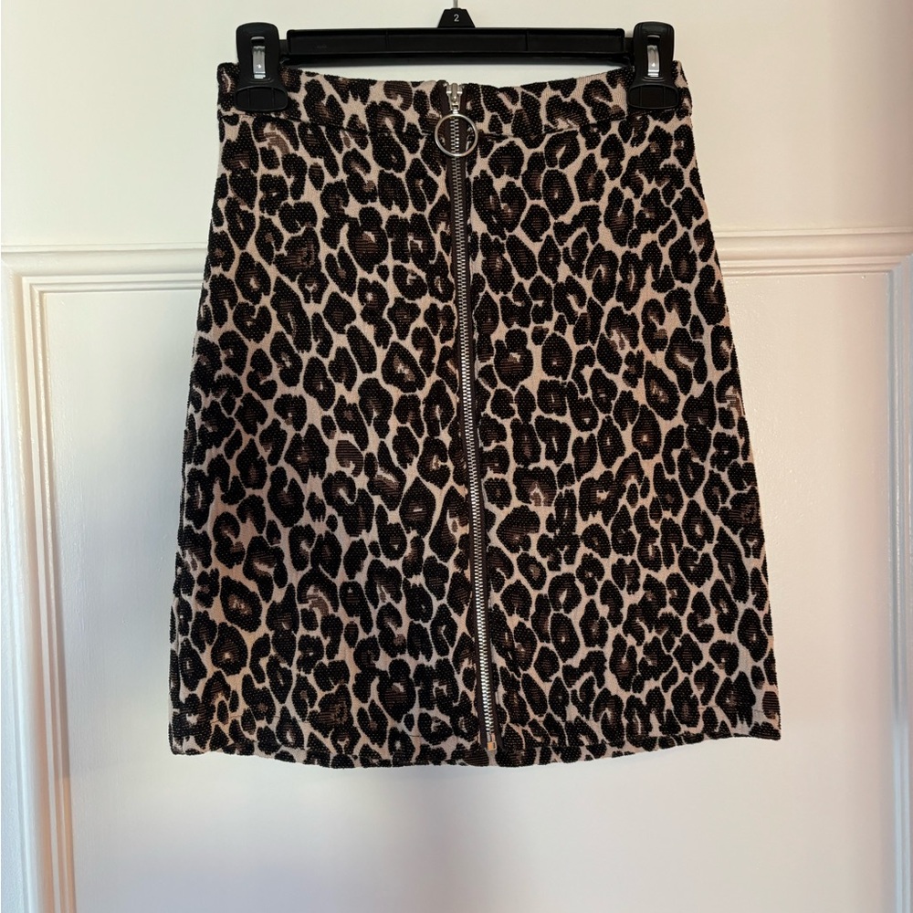 Leopard Print Skirt